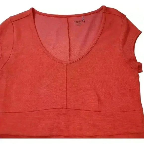 Toad & Co Dress Womans Large Orange Pockets Tencel Cotton Athleisure Sports - Picture 4 of 14